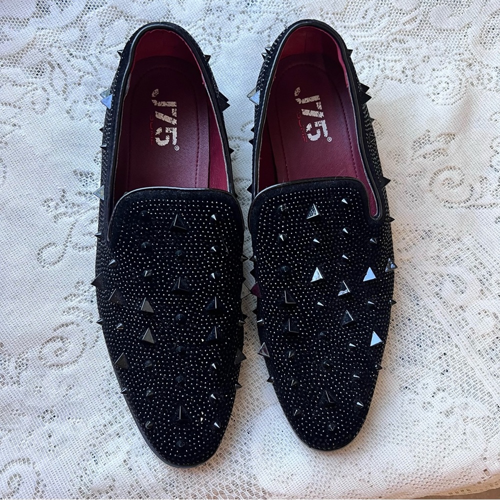 Rhinestone loafers
